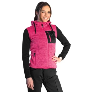 FLEECE NEULETAKKI ISABEL PINKKI